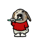 ビーグル犬ポップアップ(春2)（個別スタンプ：9）
