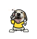 ビーグル犬ポップアップ(春2)（個別スタンプ：14）