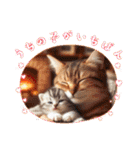 ラブリーキャット⑳。。受験生応援（個別スタンプ：4）