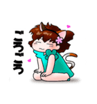 ひらりーず ねこ遊びスタンプ（個別スタンプ：12）