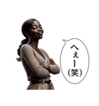 煽ってくる人(女)（個別スタンプ：17）
