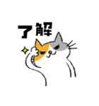 目つきは悪いが心やさしきネコ（個別スタンプ：10）