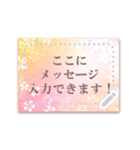 書き込める♥桜のはがきカード（個別スタンプ：4）