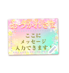 書き込める♥桜のはがきカード（個別スタンプ：9）