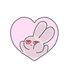 ジト目なうさぎ（個別スタンプ：1）
