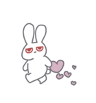 ジト目なうさぎ（個別スタンプ：4）