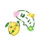 のんびりウサギとはじけるレモンの春（個別スタンプ：9）