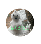 雪だるまできました（個別スタンプ：6）