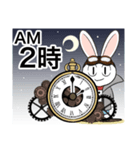 【時間お知らせ用】時計じかけのラヴィット（個別スタンプ：3）