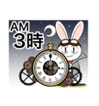 【時間お知らせ用】時計じかけのラヴィット（個別スタンプ：4）