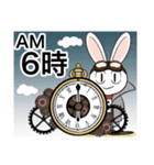 【時間お知らせ用】時計じかけのラヴィット（個別スタンプ：7）