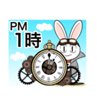 【時間お知らせ用】時計じかけのラヴィット（個別スタンプ：14）