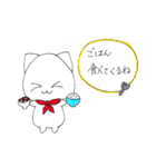 ～しろねこスタンプ～（個別スタンプ：8）