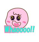 かわいいぴんくの女の子（個別スタンプ：1）
