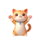 [アレンジ用]ちびキャラの猫（個別スタンプ：13）