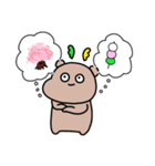 春うらら！しかくん＆いぶくろてゃん！（個別スタンプ：3）