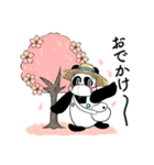 【春】いちご多めの麦わらパンダスタンプ（個別スタンプ：21）