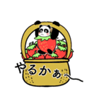 【春】いちご多めの麦わらパンダスタンプ（個別スタンプ：30）
