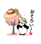 【春】いちご多めの麦わらパンダスタンプ（個別スタンプ：32）