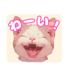 ファンシーにゃんこのあいさつスタンプ（個別スタンプ：18）
