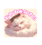 ファンシーにゃんこのあいさつスタンプ（個別スタンプ：23）
