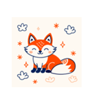 キツネのまったりお昼寝（個別スタンプ：2）