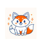 キツネのまったりお昼寝（個別スタンプ：3）