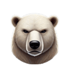 愛らしいシロクマの表情集（個別スタンプ：20）