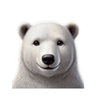 愛らしいシロクマの表情集（個別スタンプ：25）