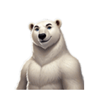 愛らしいシロクマの表情集（個別スタンプ：31）