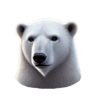 愛らしいシロクマの表情集（個別スタンプ：37）