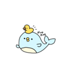 くじらさんとくまさん（個別スタンプ：8）