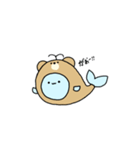 くじらさんとくまさん（個別スタンプ：18）