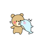 くじらさんとくまさん（個別スタンプ：25）
