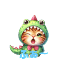 恐竜ねこ（個別スタンプ：13）
