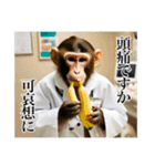 架空の自称医者猿（個別スタンプ：9）