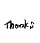 使いやすい言葉を筆で4（個別スタンプ：16）