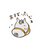 横しか向けないウマたち②（個別スタンプ：5）