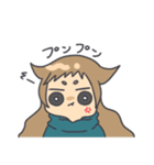 顔にすぐでる可愛い子（個別スタンプ：3）
