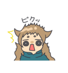 顔にすぐでる可愛い子（個別スタンプ：4）