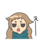 顔にすぐでる可愛い子（個別スタンプ：7）