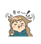 顔にすぐでる可愛い子（個別スタンプ：13）