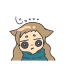 顔にすぐでる可愛い子（個別スタンプ：14）