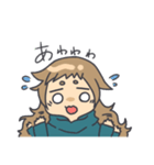 顔にすぐでる可愛い子（個別スタンプ：16）