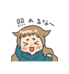 顔にすぐでる可愛い子（個別スタンプ：19）