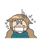 顔にすぐでる可愛い子（個別スタンプ：22）