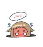 顔にすぐでる可愛い子（個別スタンプ：24）