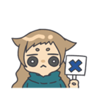 顔にすぐでる可愛い子（個別スタンプ：30）