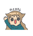 顔にすぐでる可愛い子（個別スタンプ：31）