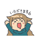 顔にすぐでる可愛い子（個別スタンプ：33）